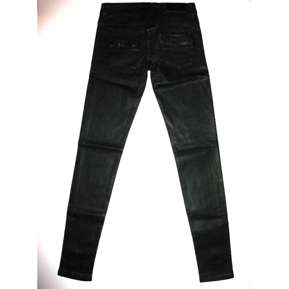 Kill City Lip Service Wax Coated Women Skinny Jeans Sz25 - Picture 2 of 12